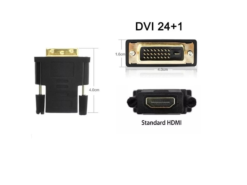 ADAPTADOR DVI MACHO 24+1 A HDMI - 2