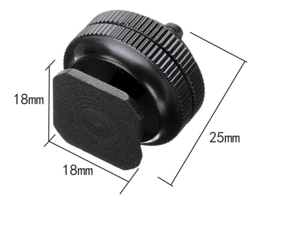 ADAPTADOR TORNILLO ZAPATA 14 MONTAJE TRÍPODE CÁMARAS FLASH - 3
