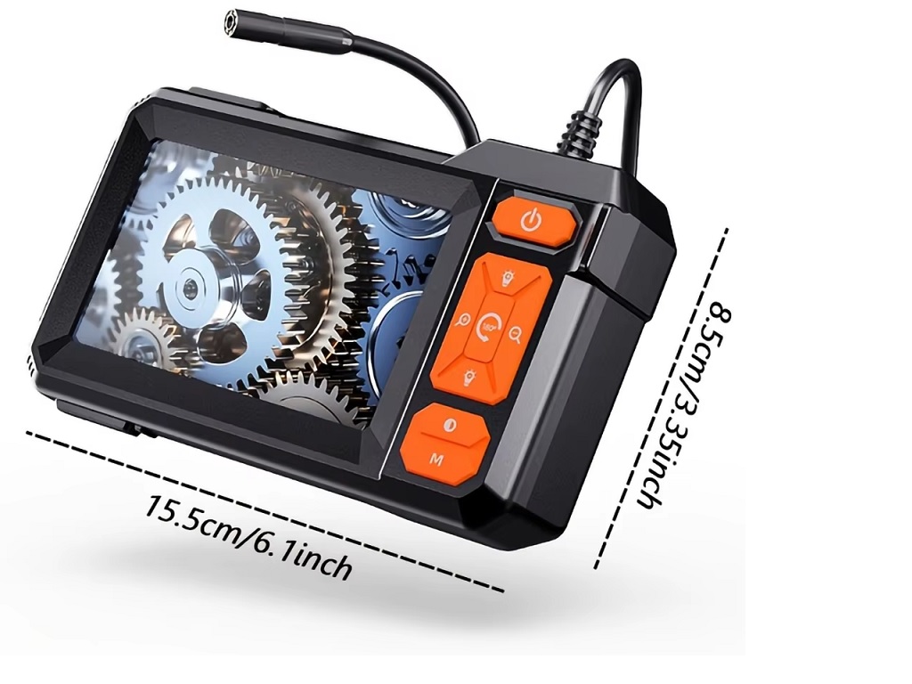 CAMARA ENDOSCOPIO PANTALLA LCD 4.3' FULL HD CABLE 5 METRO CON LUZ LED - 2