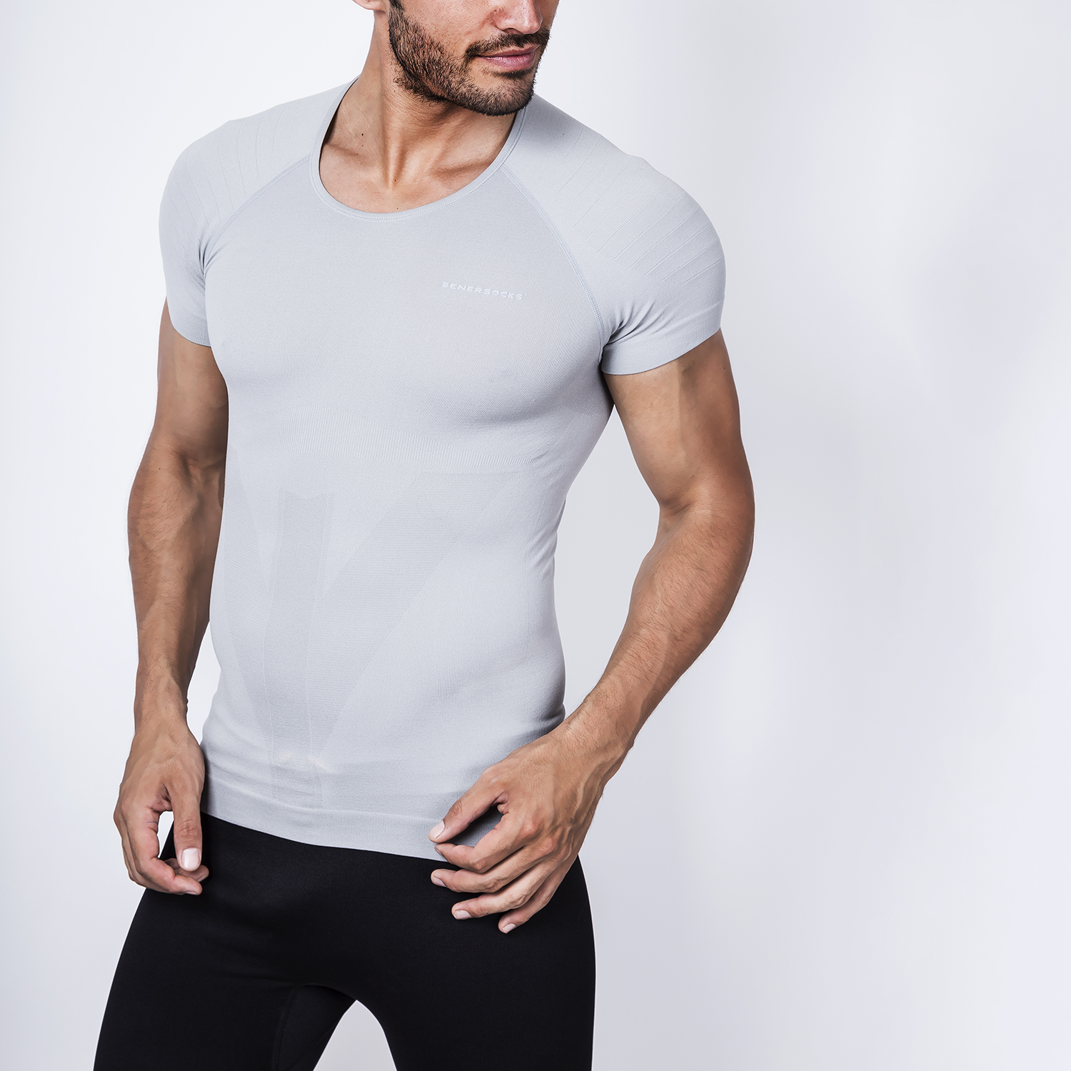 ENERSOCKS CAMISETA GRIS 93000 - 1
