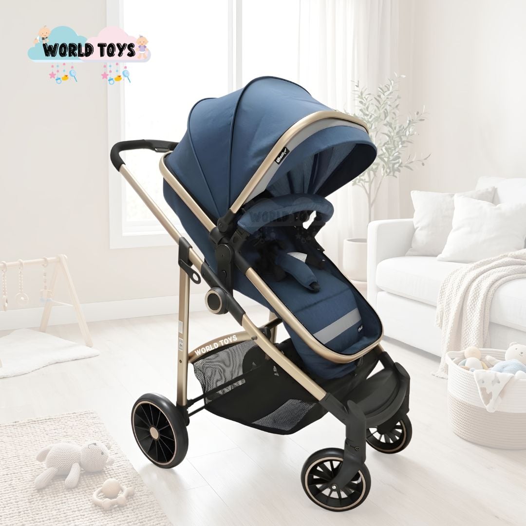 COCHE CUNA EBABY CARRI DELUXE MOISÉS AZUL - 5