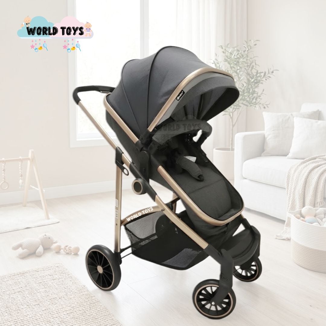 COCHE CUNA EBABY CARRI DELUXE MOISÉS GRIS OSCURO - 5