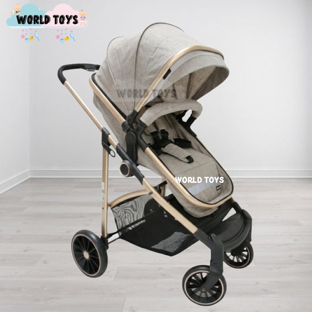 COCHE CUNA EBABY CARRI DELUXE BEIGE MOISÉS E BABY - 4