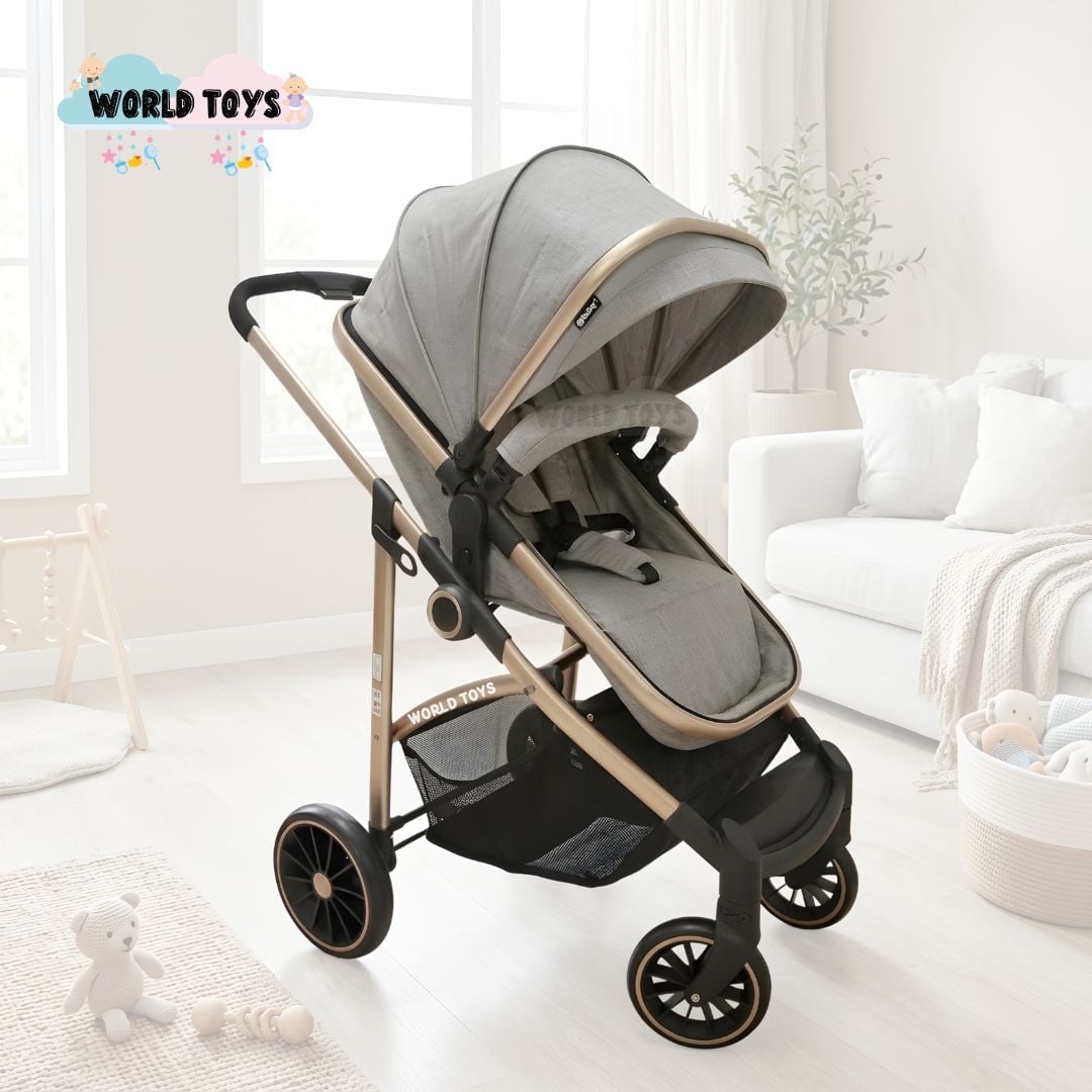 COCHE CUNA EBABY CARRI DELUXE BEIGE MOISÉS E BABY - 5