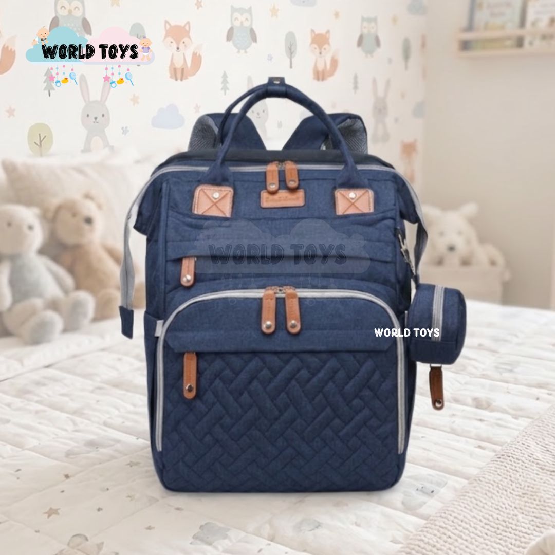 BOLSO PAÑALERO «THE BACK PACK»  EXCLUSIVA AZUL - 4