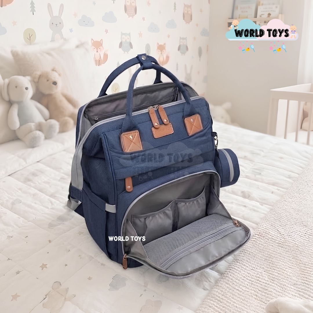 BOLSO PAÑALERO «THE BACK PACK»  EXCLUSIVA AZUL - 5