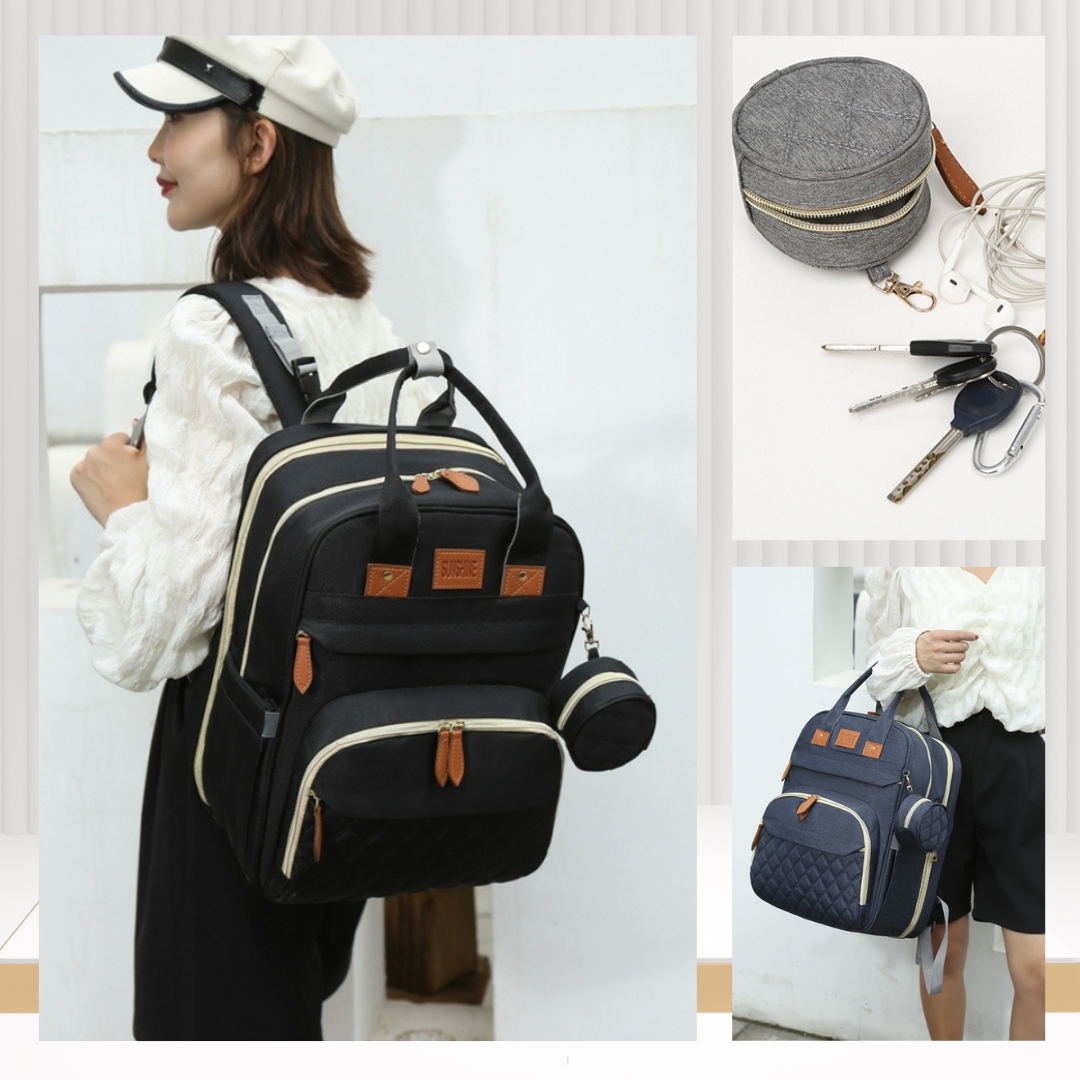 BOLSO PAÑALERO «BABY BAG SUNSHINE DELUXE» GRIS - 5
