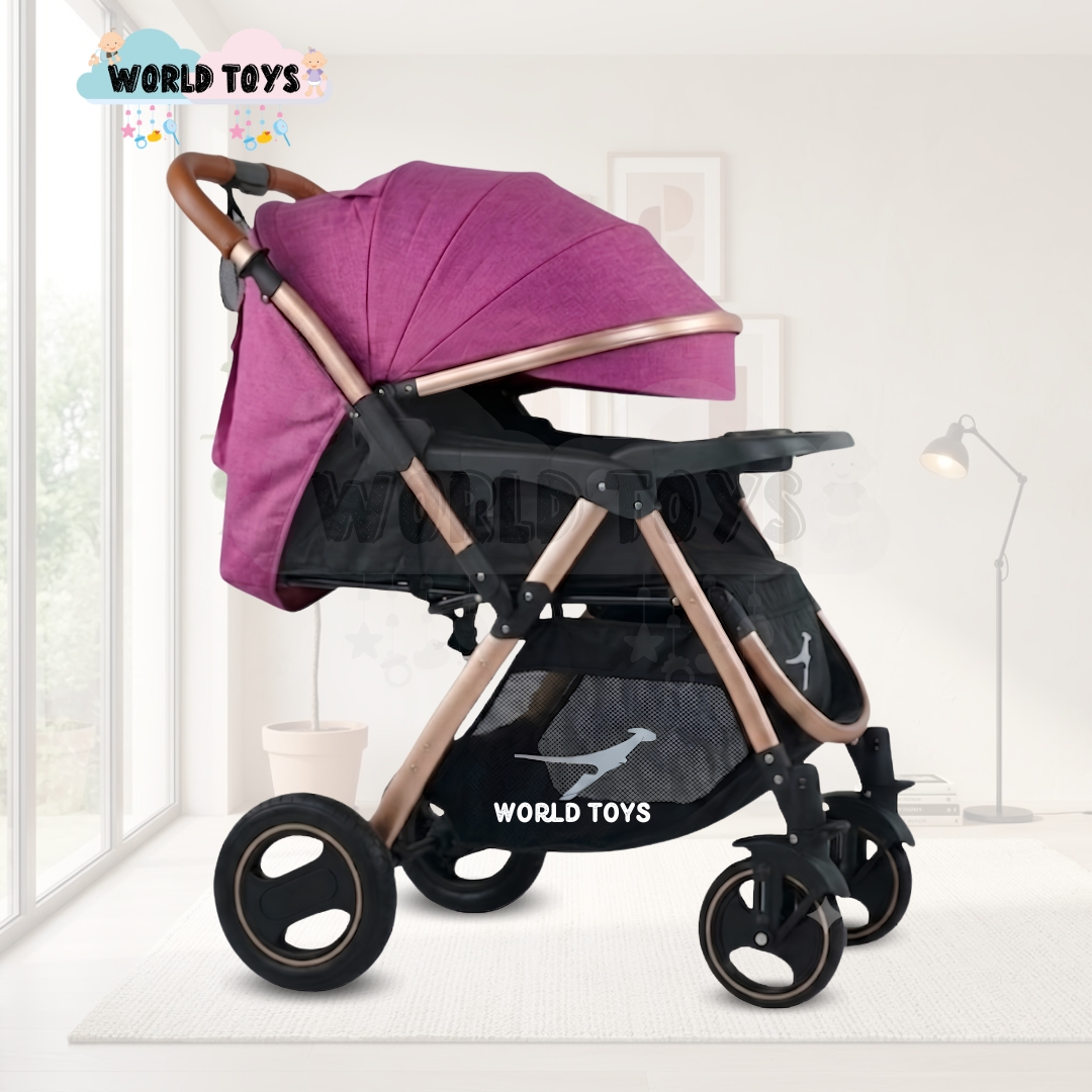 COCHE CUNA DE LUJO «RUNNER TRAVEL» MORADO - 2