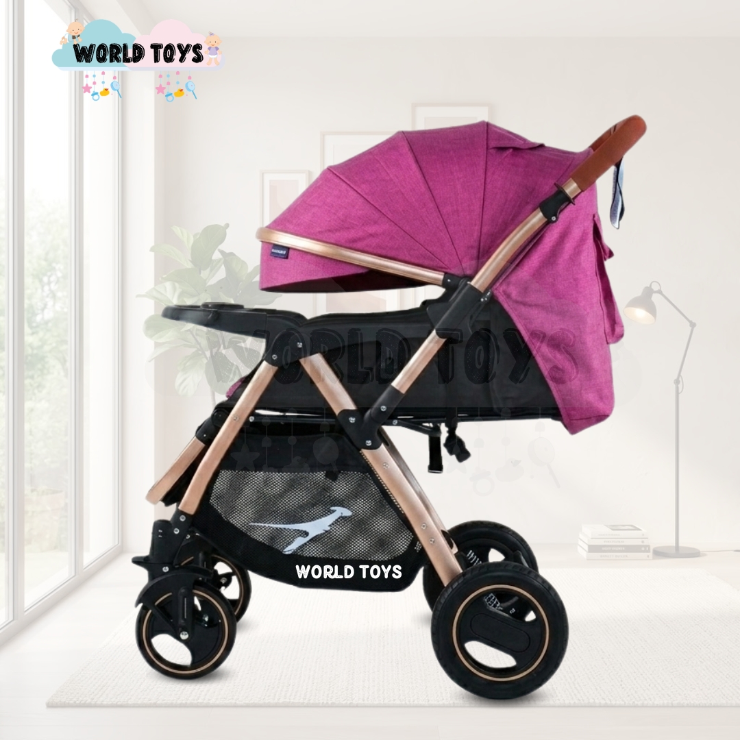 COCHE CUNA DE LUJO «RUNNER TRAVEL» MORADO - 3