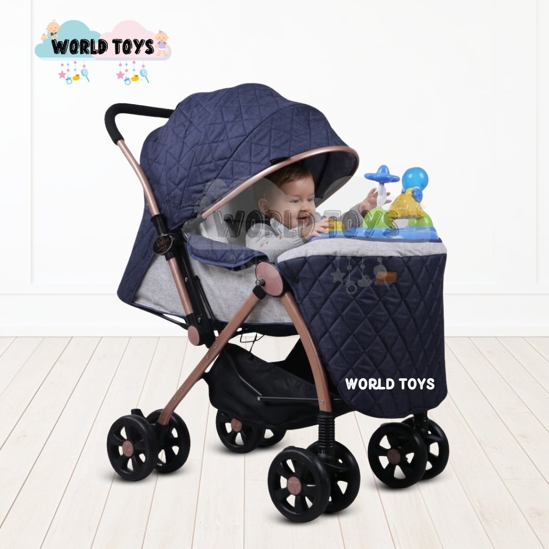 COCHE CUNA CONFORT KIDS SUMMER DREAM MUSICAL LUJO EDICIÓN LIMITADA AZUL - 5