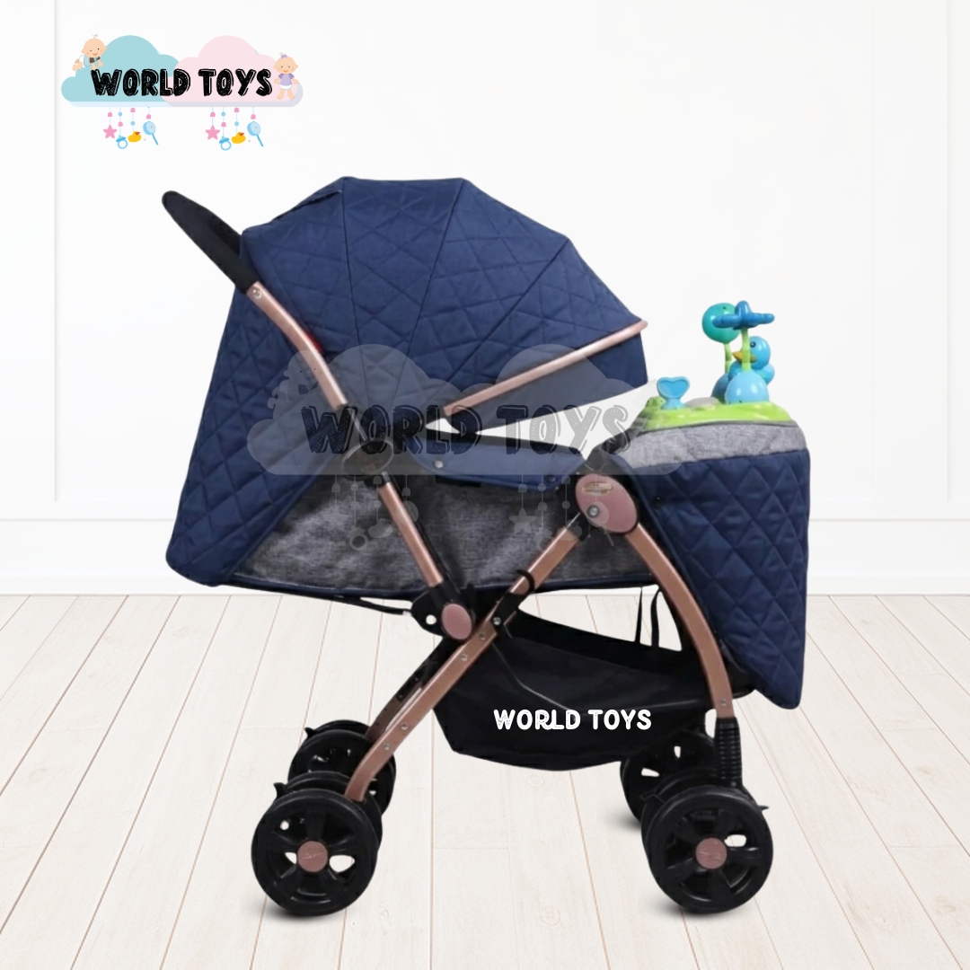 COCHE CUNA CONFORT KIDS SUMMER DREAM MUSICAL LUJO EDICIÓN LIMITADA AZUL - 6