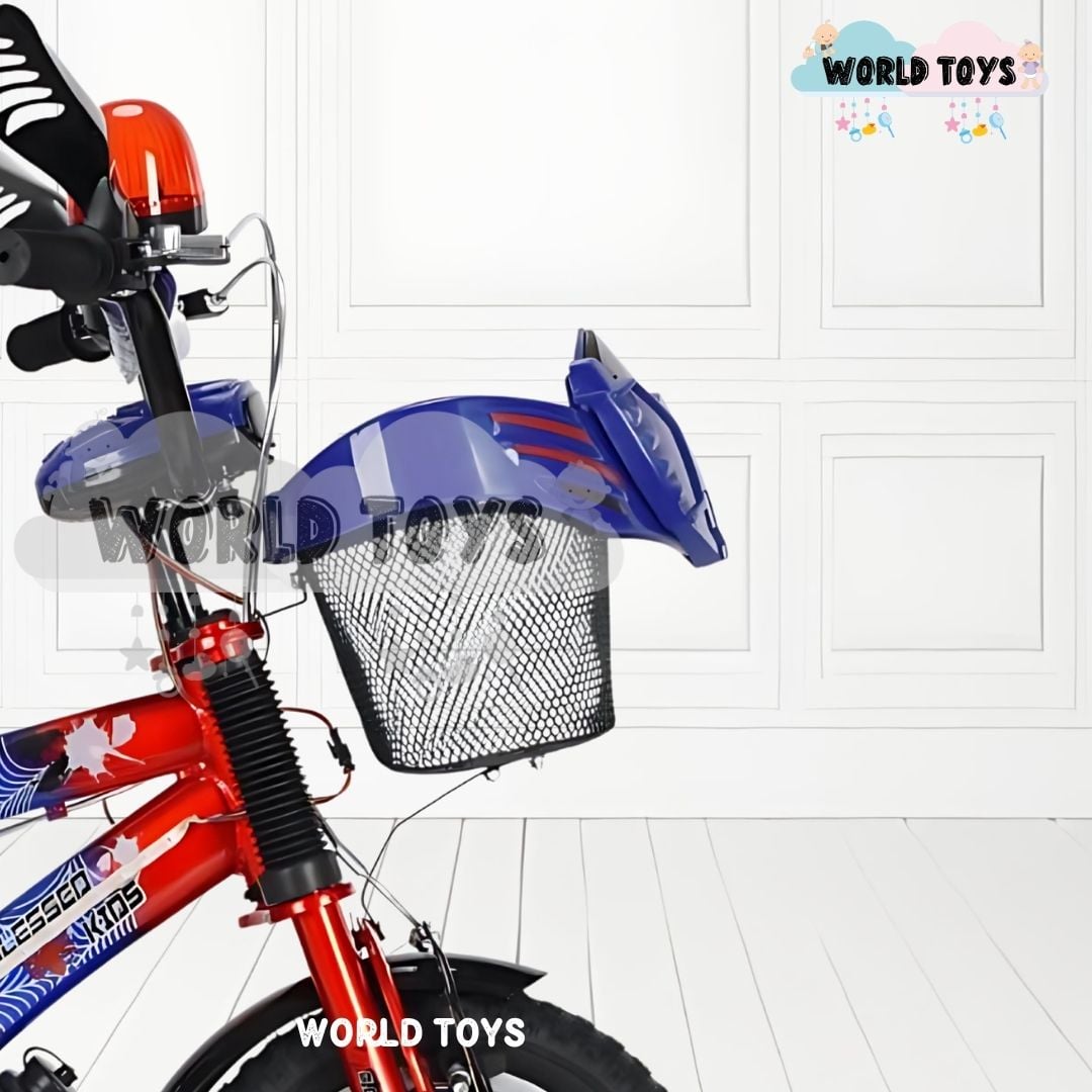 BICICLETA KINGDOM NIÑO ARO 12 SPIDER BIKE AZUL - 4