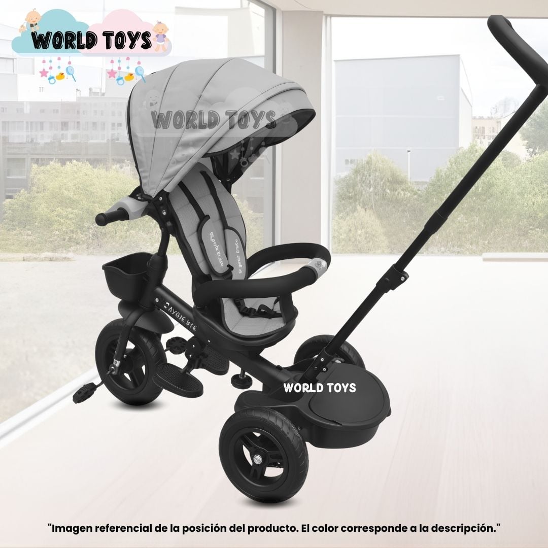 TRICICLO KIDS CUTE AVENTURE ROSADO GUIADOR - 4