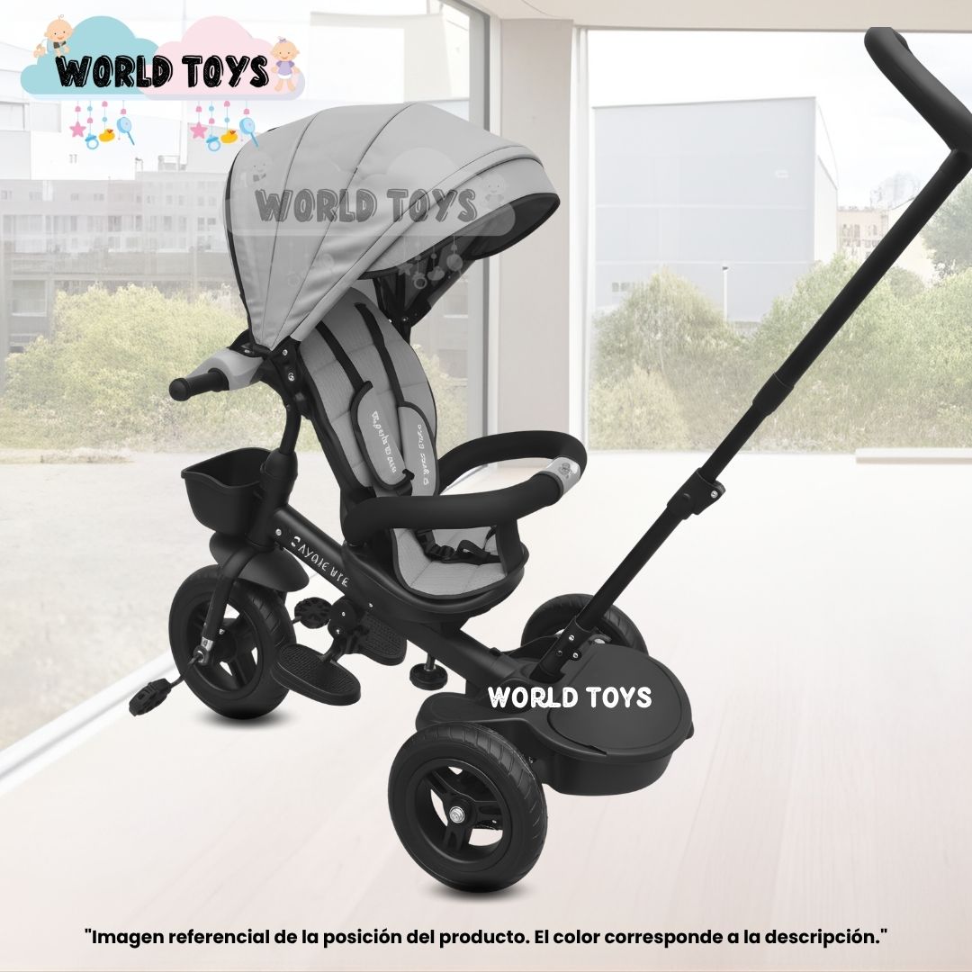 TRICICLO KIDS CUTE AVENTURE AZUL GUIADOR - 4