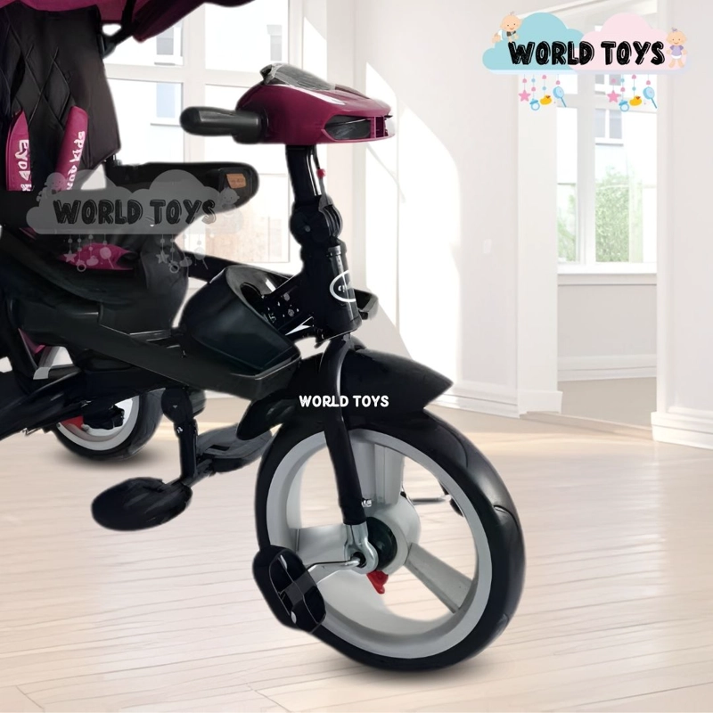 TRICICLO KIDS PEDAL BABY MORADO GUIADOR - 4