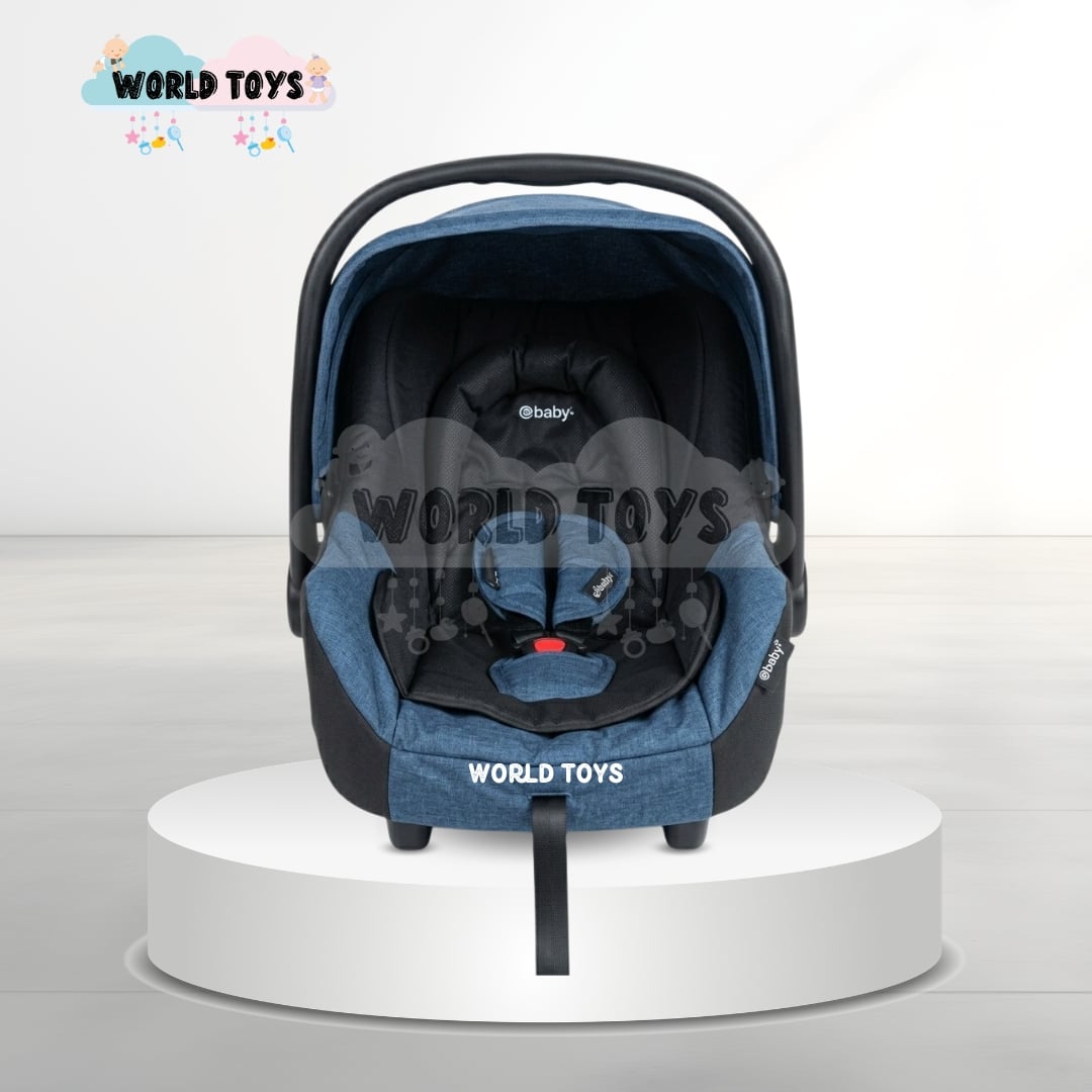 COCHE PASEO EBABY CAZZU AZUL CON PORTA BEBÉ - 5