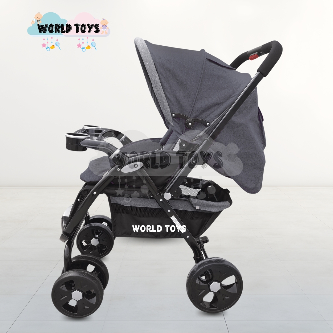 COCHE CUNA EBABY AMBANI LUJO EDICIÓN LIMITADA GRIS - 5