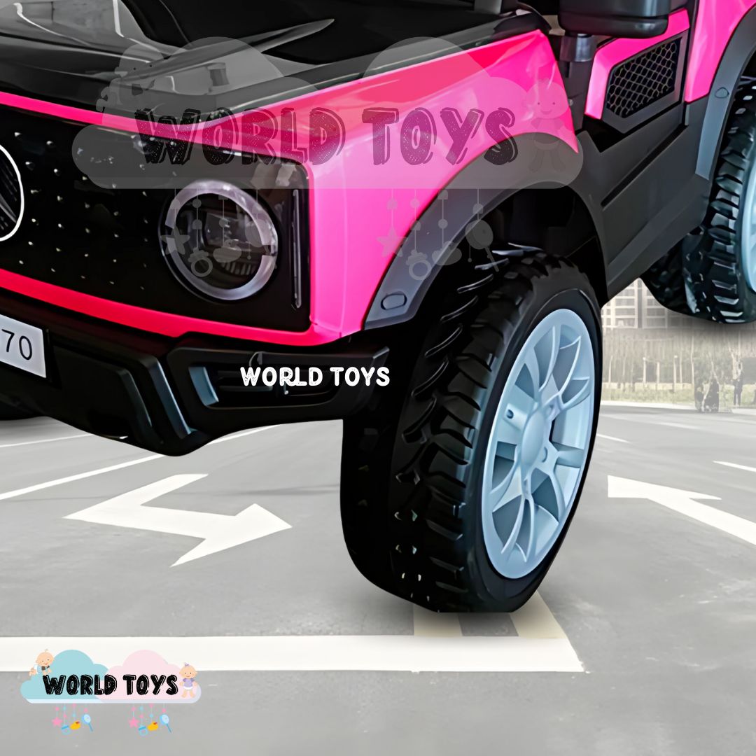 CARRO A BATERÍA PARA NIÑOS MERCEDES BENZ «TOYIN » ROSADO - 4