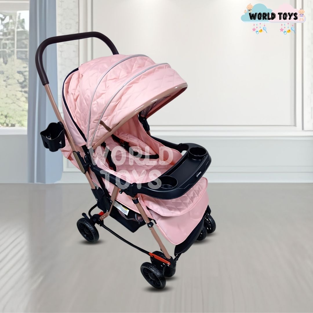 COCHE MECEDORA KIDS SEULGI ROSA PASTEL LUJO EXCLUSIVO - 6
