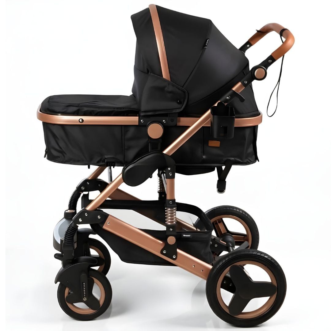 COCHE CUNA KIDS SAGIRA NEGRO EBABY EDICIÓN LIMITADA - 1