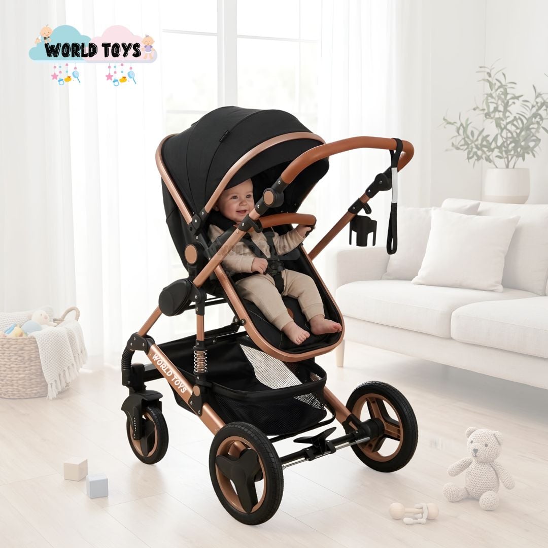 COCHE CUNA KIDS SAGIRA NEGRO EBABY EDICIÓN LIMITADA - 3