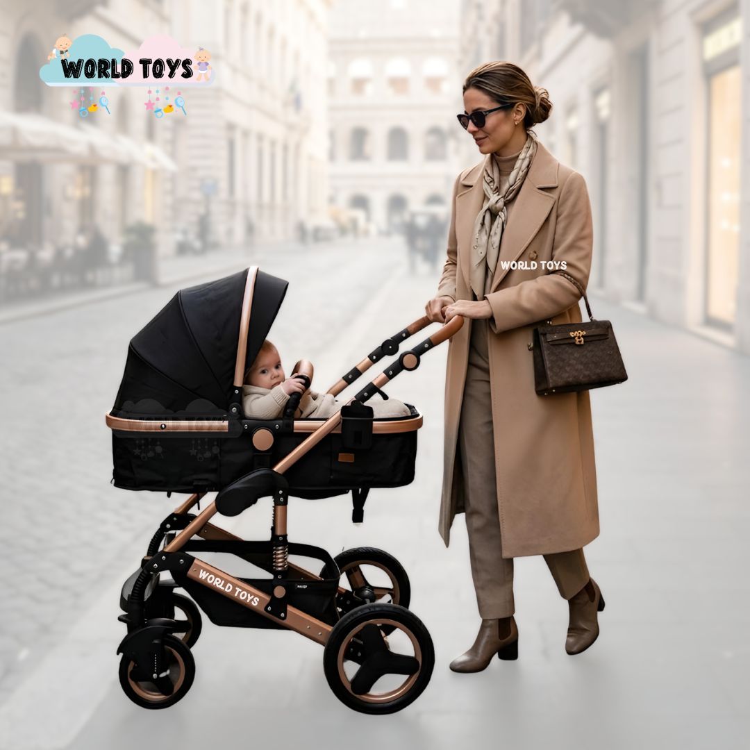 COCHE CUNA KIDS SAGIRA NEGRO EBABY EDICIÓN LIMITADA - 4