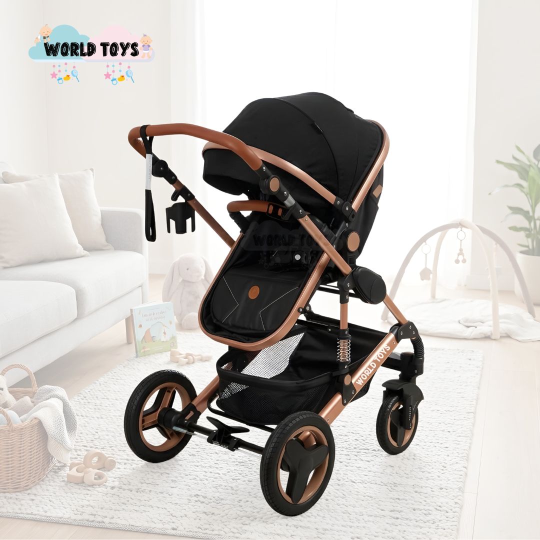 COCHE CUNA KIDS SAGIRA NEGRO EBABY EDICIÓN LIMITADA - 5