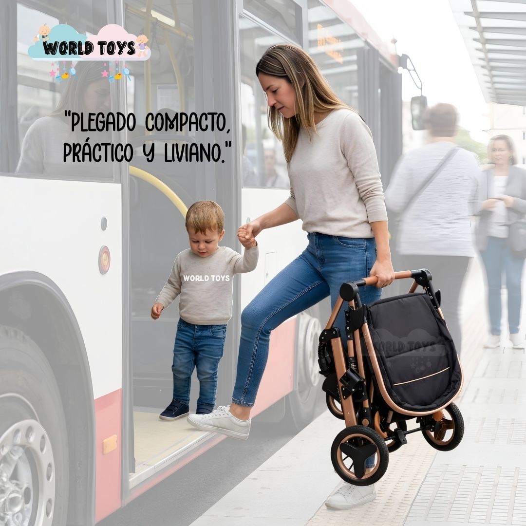 COCHE CUNA KIDS SAGIRA NEGRO EBABY EDICIÓN LIMITADA - 8