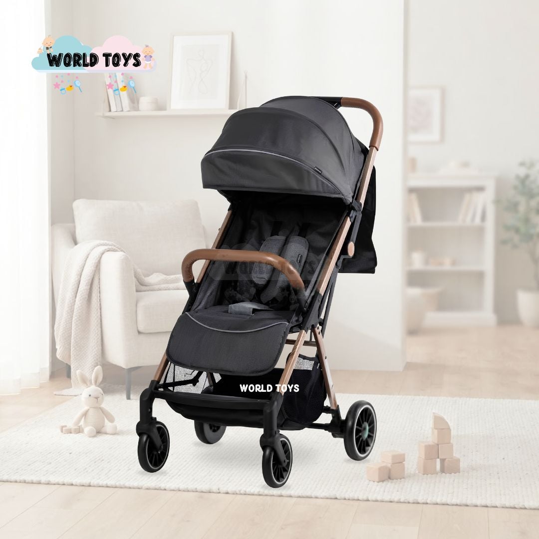 COCHE MALETA PARA BEBÉ «SAFFE» DE FÁCIL PLEGADO NEGRO - 5