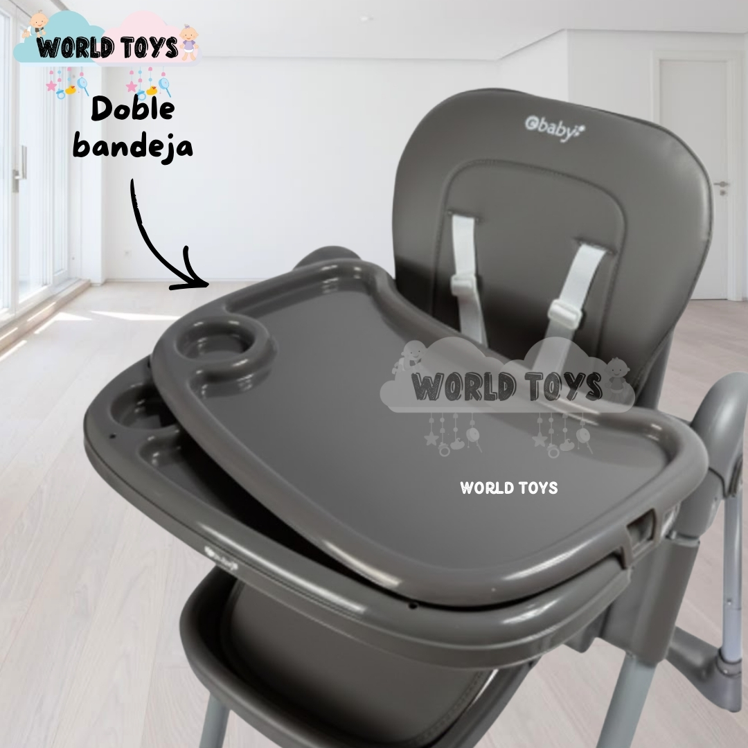 SILLA DE COMER PLEGABLE «ALAI» GRIS - 2
