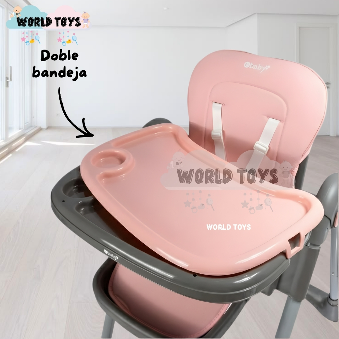 SILLA DE COMER PLEGABLE «ALAI» ROSA - 2