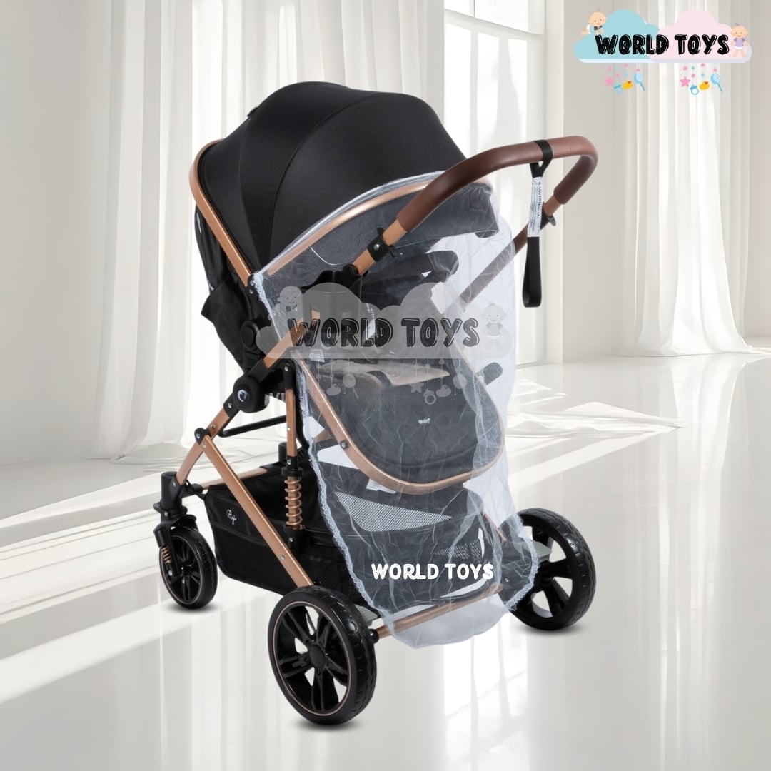 COCHE CUNA MOISÉS DE LUJO «INFINITIVE GOLD» BEIGE - 4