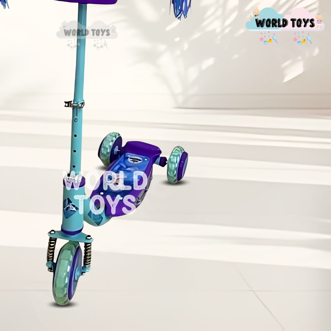 SCOOTER PARA NIÑOS «FUNNY RIDE»CON EQUIPO DE SEGURIDAD CELESTE - 3