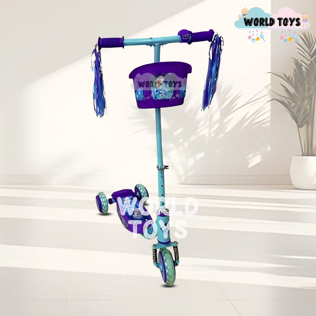SCOOTER PARA NIÑOS «FUNNY RIDE»CON EQUIPO DE SEGURIDAD CELESTE - 4