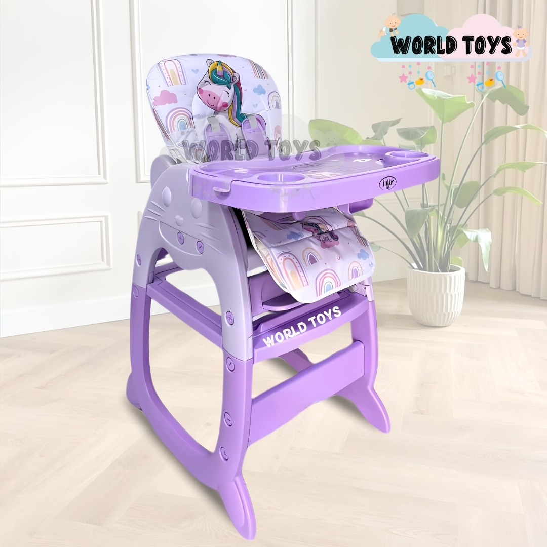 SILLA DE COMER CARPETA «GATTITO II» EDICIÓN LIMITADA MORADO - 2