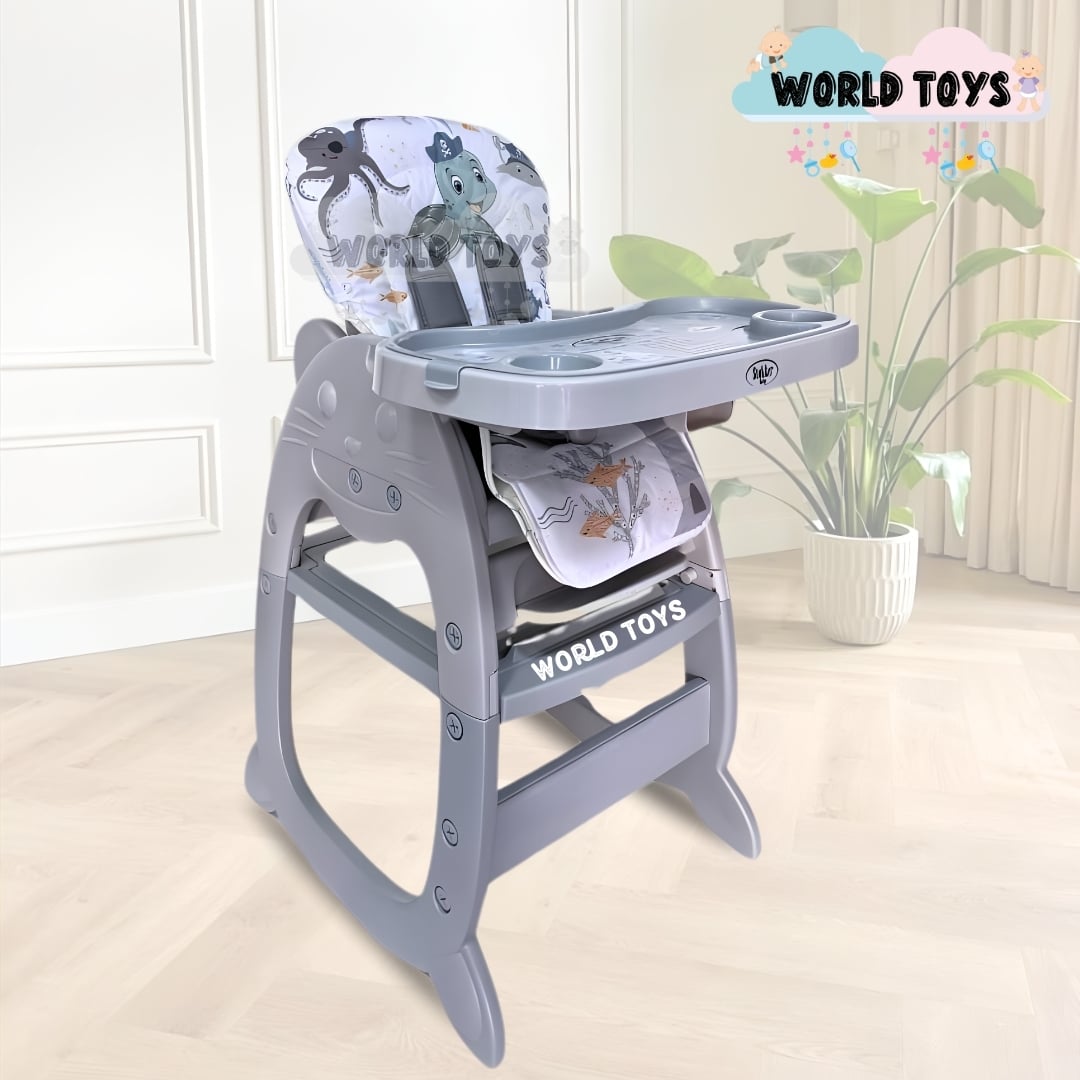 SILLA DE COMER CARPETA «GATTITO II» EDICIÓN LIMITADA GRIS - 2