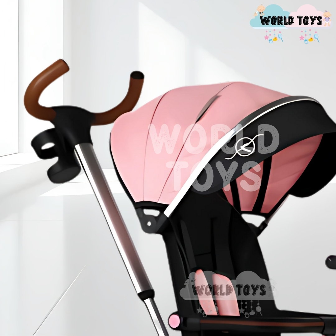 TRICICLO GUIADOR GIRATORIO «HARDIN» CON BLUETOOTH ROSADO - 2