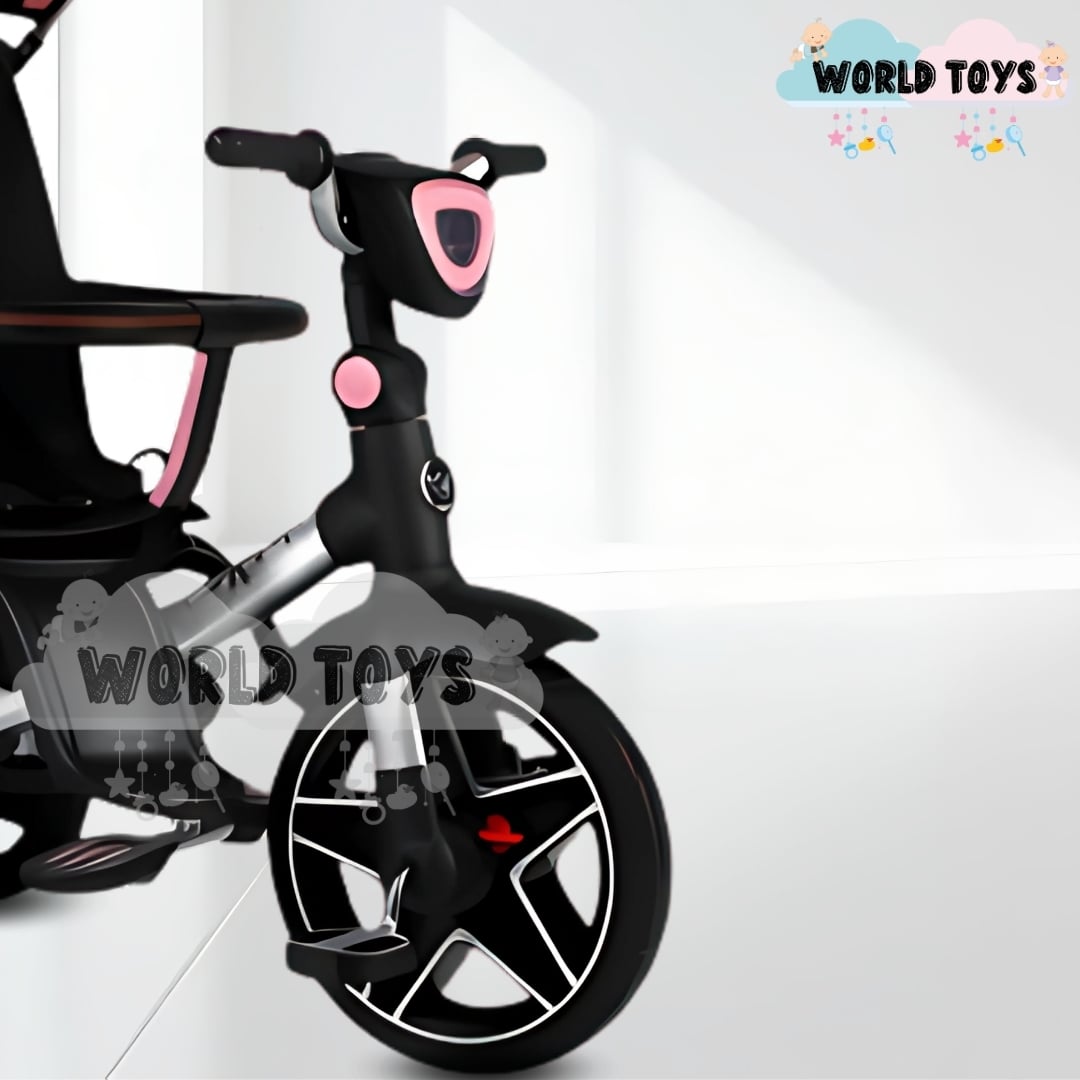 TRICICLO GUIADOR GIRATORIO «HARDIN» CON BLUETOOTH ROSADO - 3