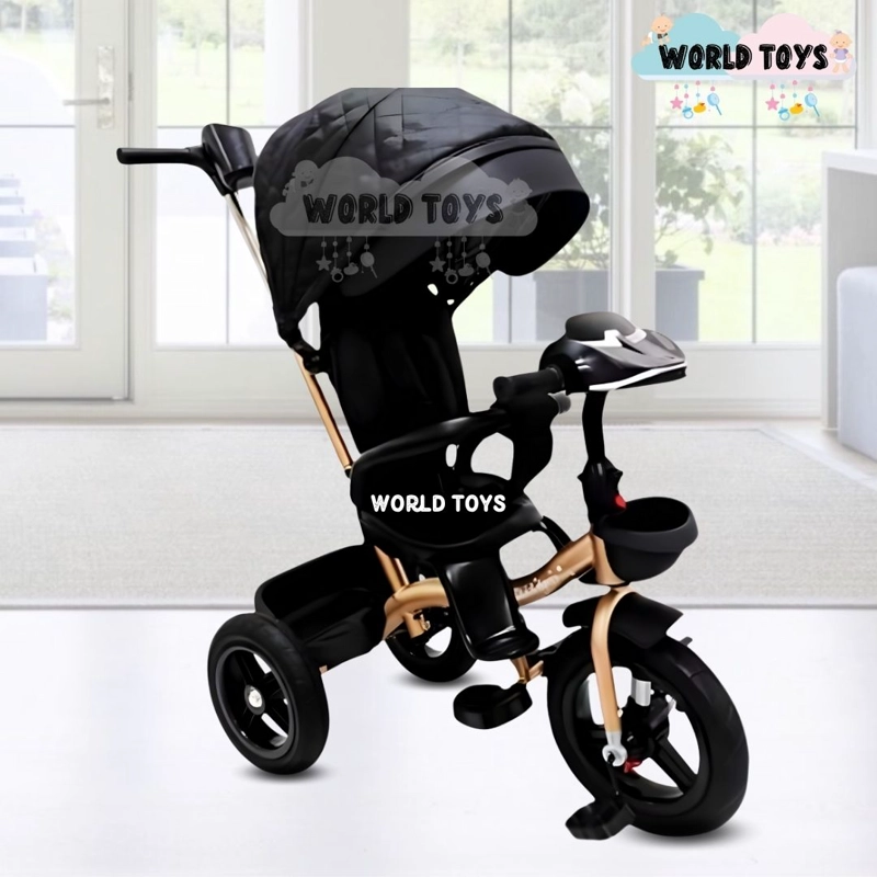 TRICICLO GUIADOR GIRATORIO «MAXUS» EDICIÓN LIMITADA NEGRO - 2
