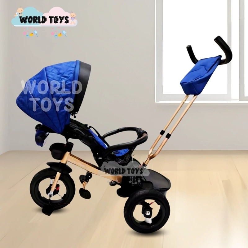 TRICICLO GIRATORIO 3 EN 1 «SMART PREMIUM» USB BLUETOOTH AZUL - 5