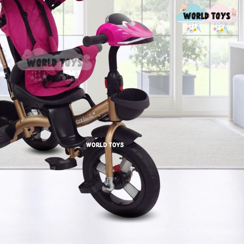 TRICICLO GUIADOR GIRATORIO «MAXUS» EDICIÓN LIMITADA ROSADO - 2