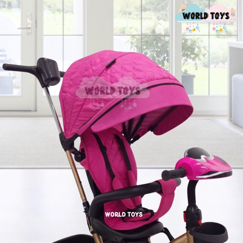 TRICICLO GUIADOR GIRATORIO «MAXUS» EDICIÓN LIMITADA ROSADO - 3