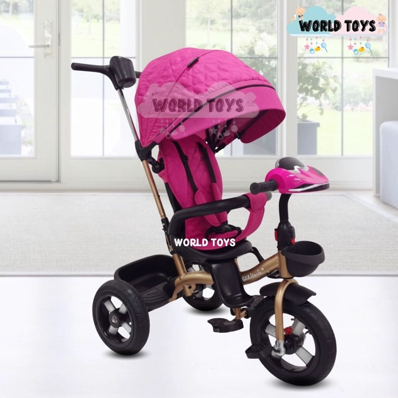 TRICICLO GUIADOR GIRATORIO «MAXUS» EDICIÓN LIMITADA ROSADO - 4
