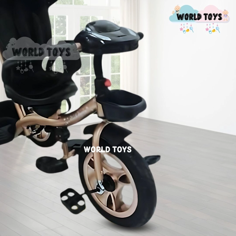 TRICICLO GUIADOR GIRATORIO «GOLDEN SPEED» PREMIUM BLACK - 3