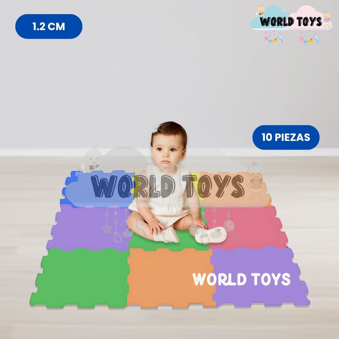 PISO DIDÁCTICO «PLAYGROUND II» 1.2CM AZUL MULTICOLOR - 4