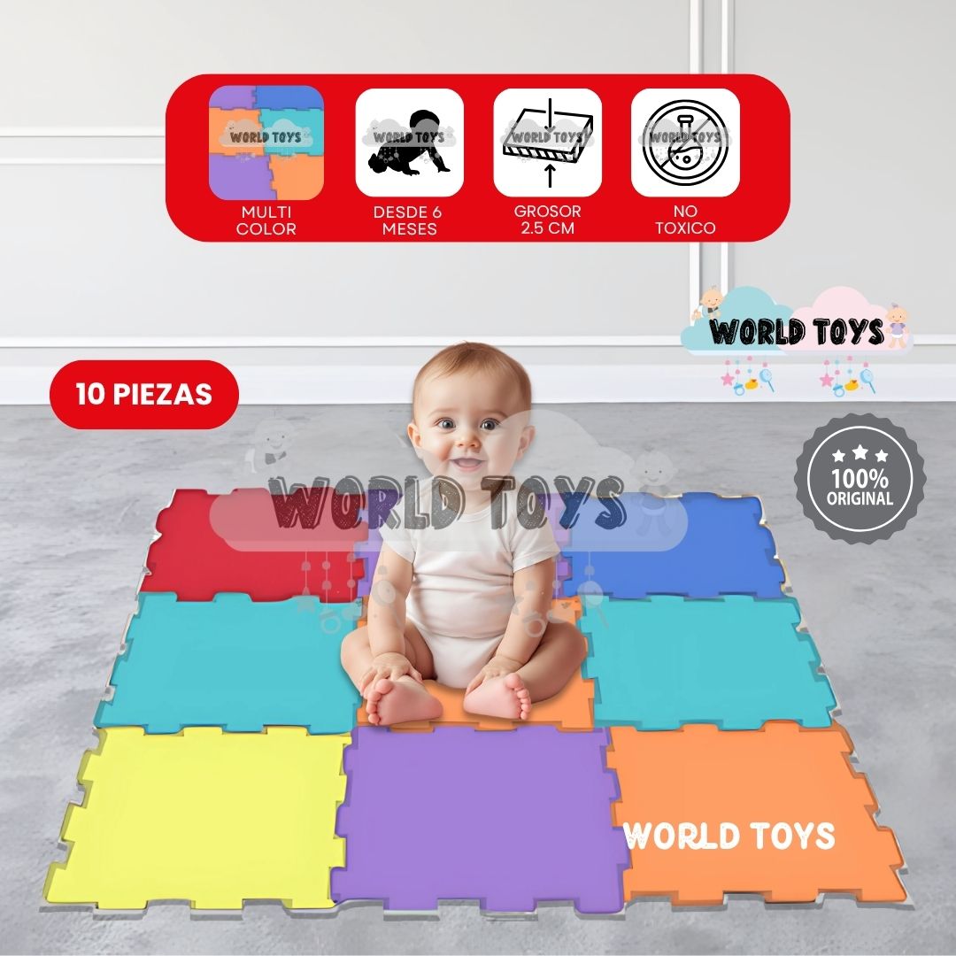 PISO DIDÁCTICO «COUSY FLOOR MAX» 2.5CM ROJO - 1