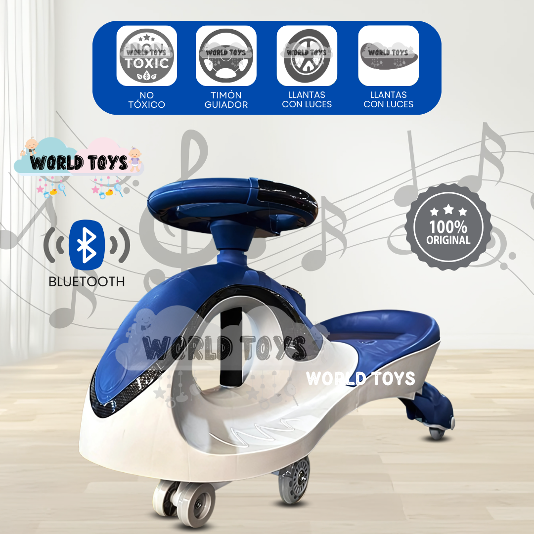 CORREPASILLO TWIST CAR CON LUCES «MOORE II» BLUE - 1