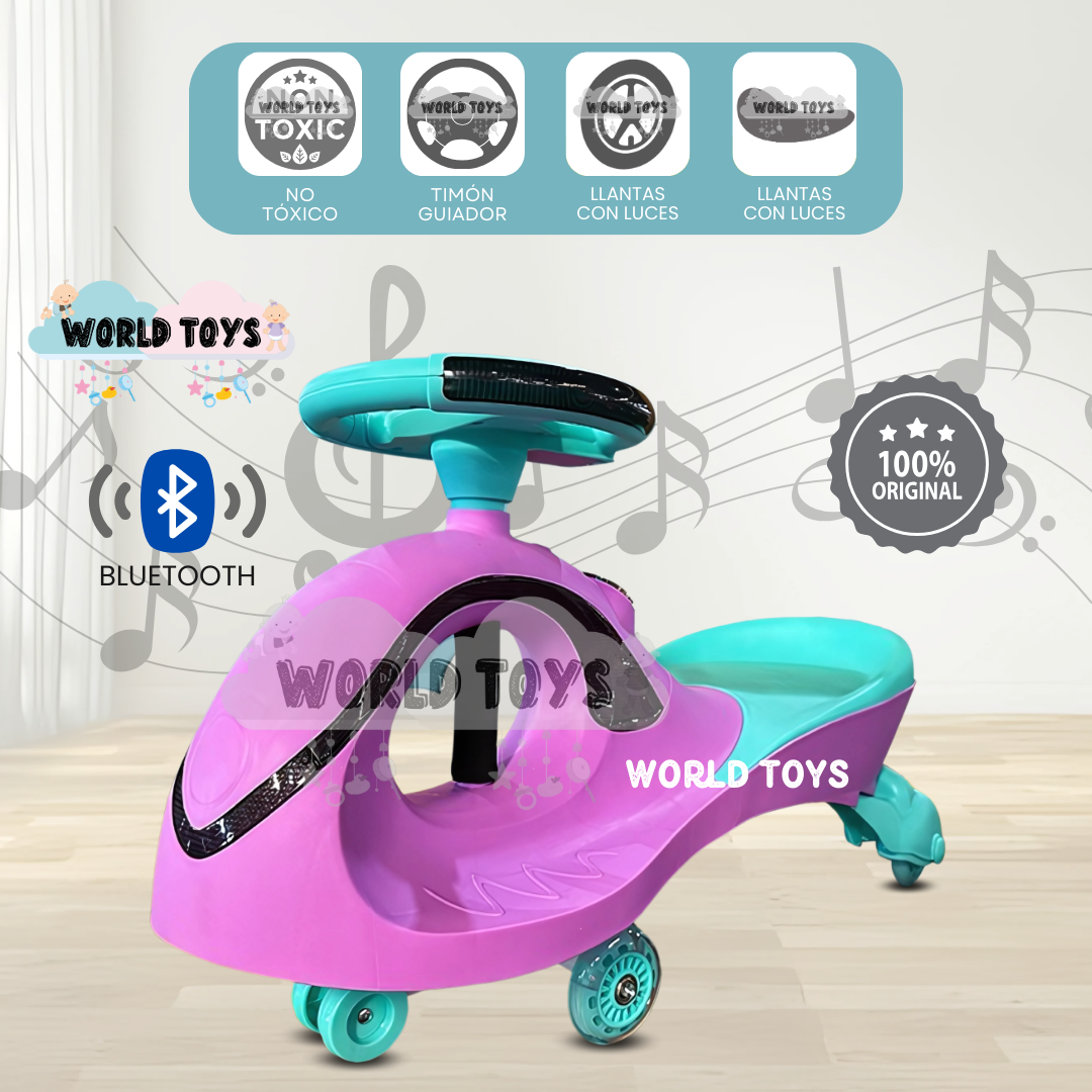 CORREPASILLO TWIST CAR CON LUCES «MOORE II» TURQUESA - 1