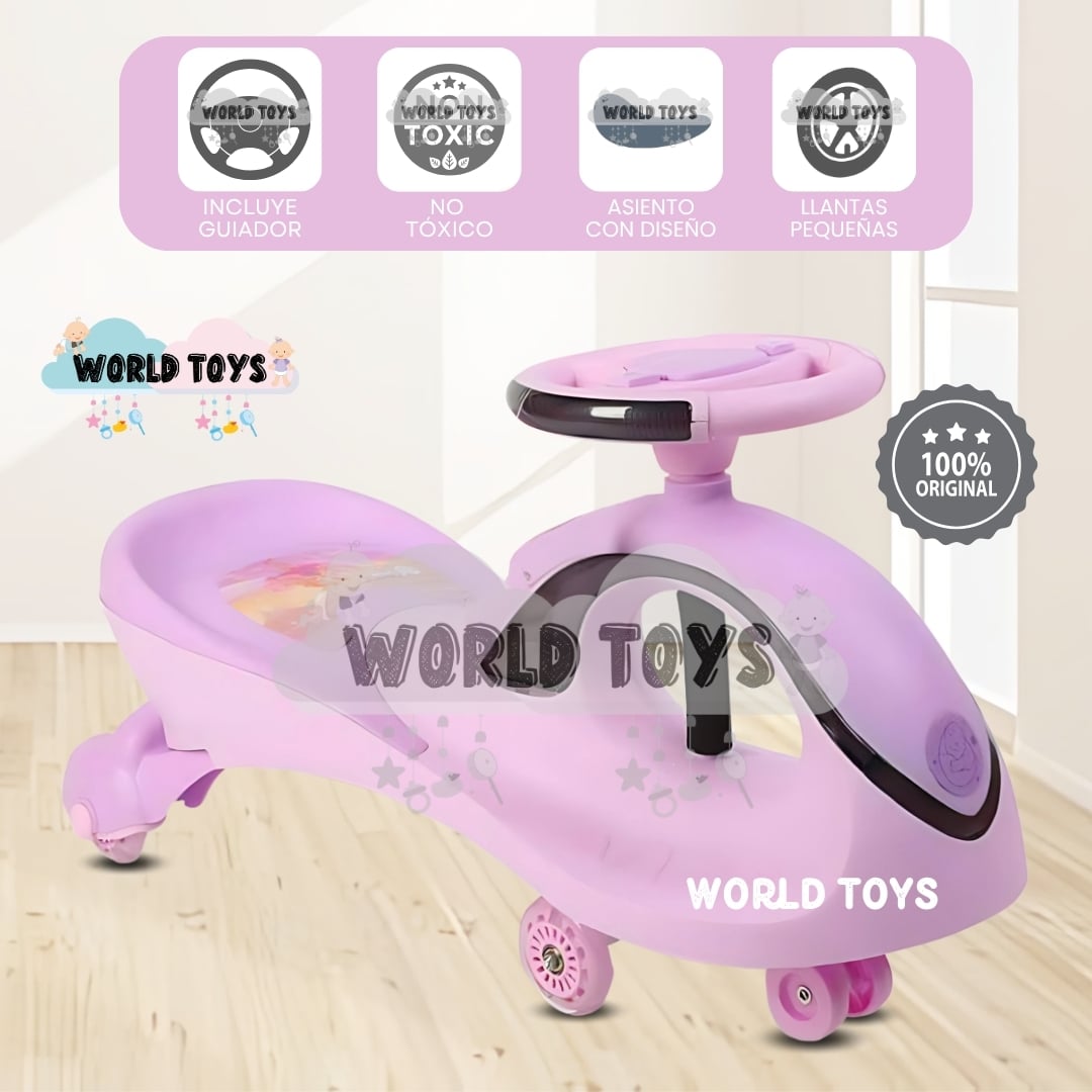 CORREPASILLO TWIST CAR CON LUCES «WHALL» PINK - 1