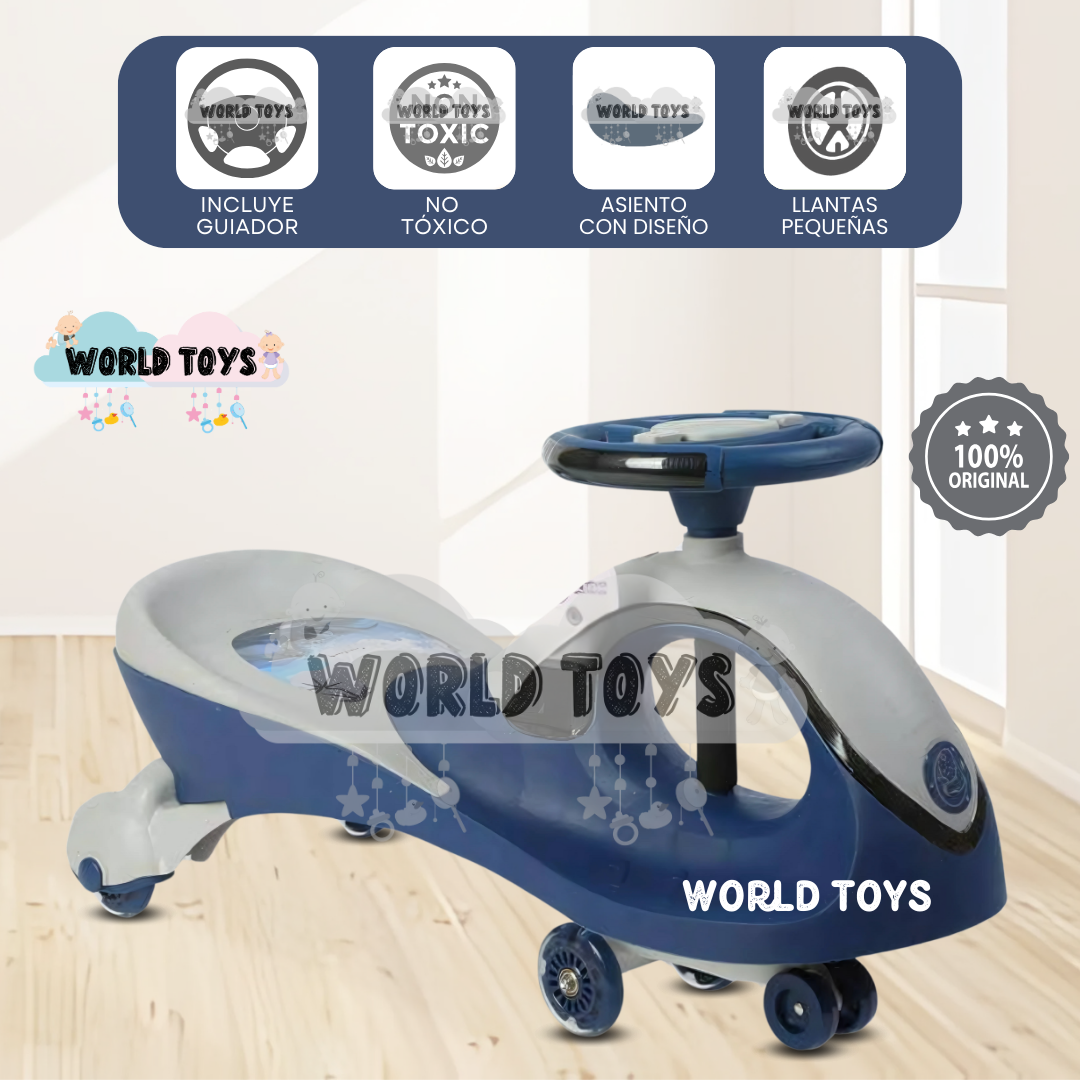 CORREPASILLO TWIST CAR CON LUCES «WHALL» BLUE - 1